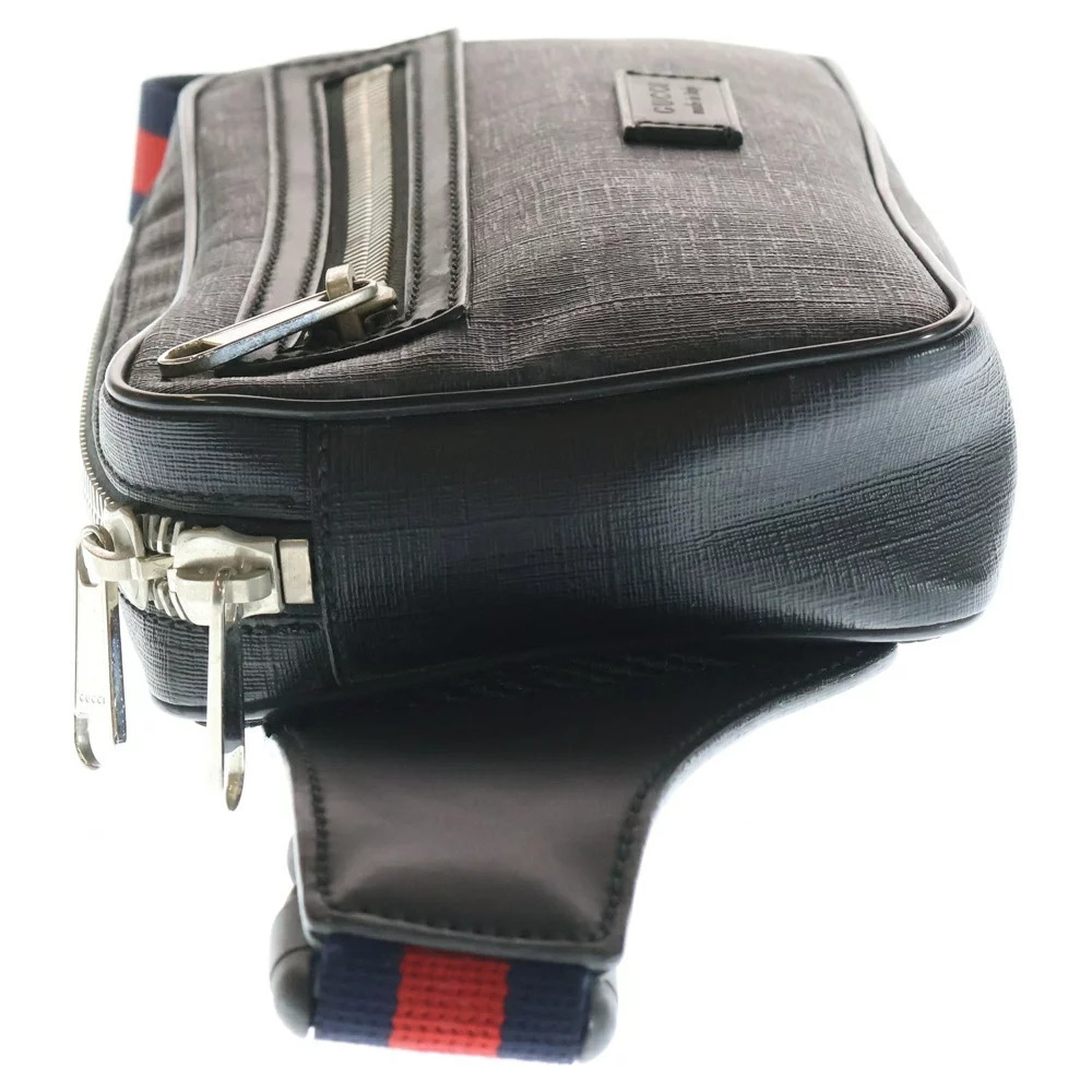 GUCCI GG Supreme Waist Bag Body Bum Crossbody Belt Black - Picture 3 of 6